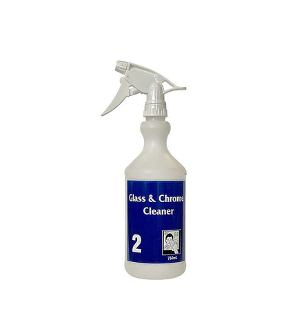 SCREEN PRINTED BOTTLE CHEMFORM- GLASS & CHROME CLEANER