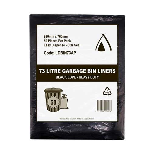 73 BLACK BIN LINER- ALL PURPOSE