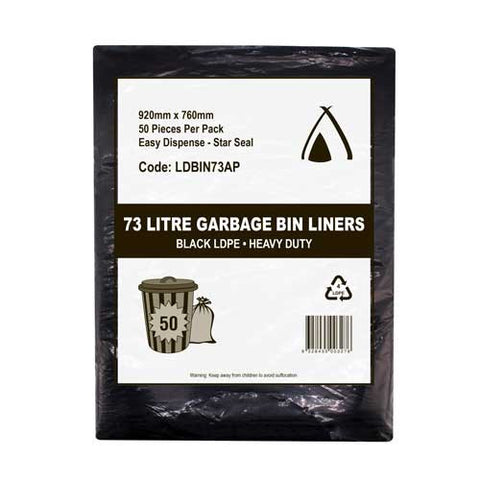 73 BLACK BIN LINER- ALL PURPOSE