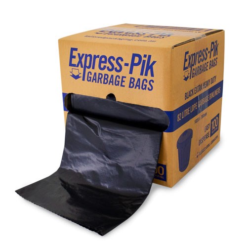 83L HEAVY DUTY BLACK BIN LINER ON ROLL