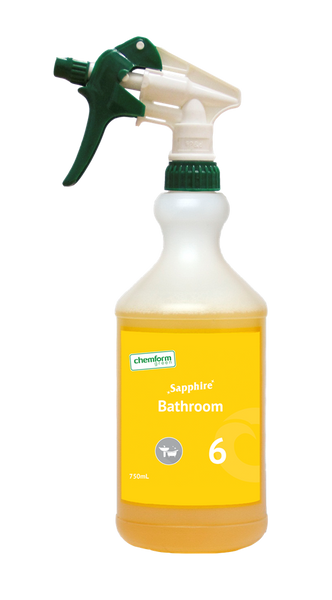 SCREEN PRINTED BOTTLE CHEMFORM- BATHROOM CLEANER #6
