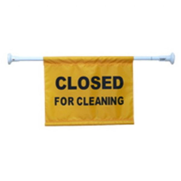 CLOSED FOR CLEANING DOOR-HANGING SIGN