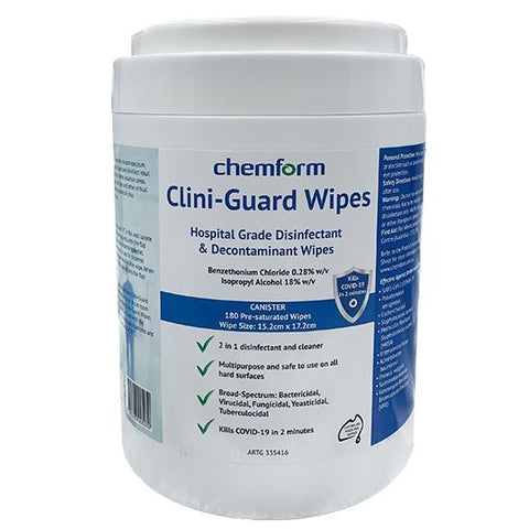 CHEMFORM CLINI-GUARD HOSPITAL WIPES