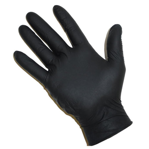 NITRILE GLOVE POWDER FREE BLACK- EXTRA LARGE