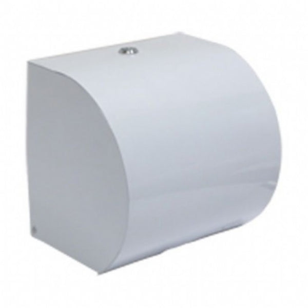 PAPER ROLL TOWEL UNIT- WHITE PLASTIC
