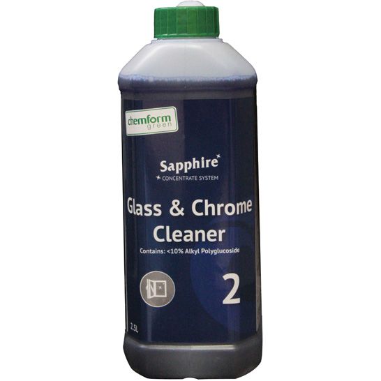 CHEMFORM SAPPHIRE GLASS & CHROME CLEANER #2 2.5L