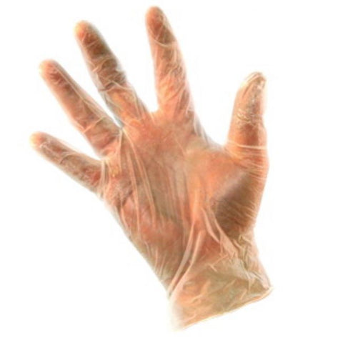 VINYL GLOVES CLEAR - LARGE