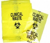 LDPE YELLOW CLINICAL WASTE BAG 900 X 600 MM